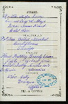 DINNER [held by] OCEANIC STEAMSHIP CO. - VENTURA [at] EN ROUTE (SS)
