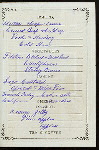 DINNER [held by] OCEANIC STEAMSHIP CO. - VENTURA [at] EN ROUTE (SS)