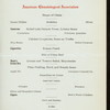 DINNER [held by] AMERICAN CLIMATOLOGICAL ASSOCIATION [at] "CATARACT HOUSE, NIAGARA FALLS, NY" (HOTEL)