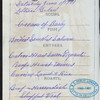 DINNER [held by] OCEANIC STEAMSHIP CO. - VENTURA [at] EN ROUTE (SS)