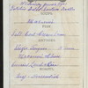 DINNER [held by] OCEANIC STEAMSHIP COMPANY [at] SS VENTURA;2ND CABIN (SS;)