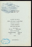 DINNER [held by] NORDDEUTSCHER LLOYD  BREMEN [at] EN ROUTE ABOARD KONIGIN LUISE (SS;)