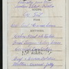 DINNER [held by] OCEANIC STEAMSHIP CO. - VENTURA [at] EN ROUTE (SS)