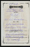 DINNER [held by] OCEANIC STEAMSHIP CO. - VENTURA [at] EN ROUTE (SS)