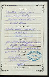 DINNER [held by] OCEANIC STEAMSHIP CO. - VENTURA [at] EN ROUTE (SS)