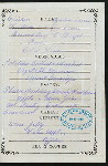 DINNER [held by] OCEANIC STEAMSHIP CO. - VENTURA [at] EN ROUTE (SS)
