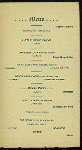 COMPL. DINNER TO AMERICAN ASSOCIATION OF DINING CAR SUPERINTENDENTS [held by] I.R.BENJAMIN [at] "RUSSELL HOUSE,DETROIT,MICH." (HOTEL)