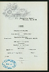 DINNER [held by] NORDDEUTSCHER LLOYD BREMEN [at] "SS ""FRIEDRICH DER GROSSE""" (SS;)