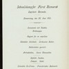 DINNER [held by] HAMBURG-AMERIKA LINIE [at] EN ROUTE ABOARD FURST BISMARCK (SS;)