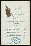 DINNER [held by] HAMBURG-AMERIKA LINIE [at] EN ROUTE ABOARD FURST BISMARCK (SS;)