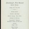 DINNER [held by] HAMBURG-AMERIKA LINIE [at] EN ROUTE ABOARD FURST BISMARCK (SS;)