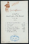 DINNER [held by] HAMBURG-AMERIKA LINIE [at] EN ROUTE ABOARD FURST BISMARCK (SS;)