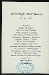BREAKFAST [held by] HAMBURG-AMERIKA LINIE [at] EN ROUTE ABOARD FURST BISMARCK (SS;)