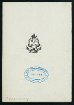 BREAKFAST [held by] HAMBURG-AMERIKA LINIE [at] EN ROUTE ABOARD FURST BISMARCK (SS;)