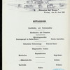 DINNER [held by] NORDDEUTSCHER LLOYD BREMEN [at] EN ROUTE ABOARD DAMPFER FRIEDRICH DER GROSSE (SS;)