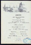 DINNER [held by] NORDDEUTSCHER LLOYD BREMEN [at] EN ROUTE ABOARD DAMPFER FRIEDRICH DER GROSSE (SS;)