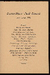 BREAKFAST [held by] HAMBURG-AMERIKA LINIE [at] EN ROUTE ABOARD FURST BISMARCK (SS;)