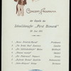 DINNER [held by] HAMBURG-AMERIKA LINIE [at] EN ROUTE ABOARD FURST BISMARCK (SS;)
