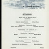 DINNER [held by] NORDDEUTSCHER LLOYD BREMEN [at] EN ROUTE ABOARD DAMPFER FRIEDRICH DER GROSSER (FOR/SS;)