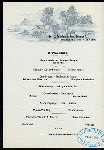 DINNER [held by] NORDDEUTSCHER LLOYD BREMEN [at] EN ROUTE ABOARD DAMPFER FRIEDRICH DER GROSSER (FOR/SS;)