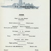 DINNER [held by] NORDDEUTSCHER LLOYD BREMEN [at] EN ROUTE ABOARD DAMPFER FRIEDRICH DER GROSSER (FOR/SS;)