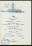 DINNER [held by] NORDDEUTSCHER LLOYD BREMEN [at] EN ROUTE ABOARD DAMPFER FRIEDRICH DER GROSSER (FOR/SS;)