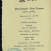 DINNER [held by] HAMBURG-AMERIKA LINIE - EXPRWSS-STEAMER FURST BISMARCK [at] EN ROUTE (SS)