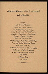 BREAKFAST [held by] HAMBURG-AMERIKA - EXPRESS STEAMER FURST BISMARCK [at] EN ROUTE (SS)