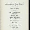 DINNER [held by] HAMBURG-AMERIKA LINIE -STEAMER FURST BISMARCK [at] EN ROUTE (SS)