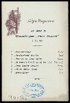 DINNER [held by] HAMBURG-AMERIKA LINIE -STEAMER FURST BISMARCK [at] EN ROUTE (SS)