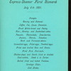 BREAKFAST [held by] HAMBURG-AMERIKA LINIE [at] SS FURST BISMARCK (SS;)