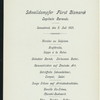 DINNER [held by] HAMBURG-AMERIKA LINIE [at] SS FURST BISMARCK (SS;)