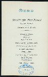 DINNER [held by] HAMBURG-AMERIKA LINIE [at] SS FURST BISMARCK (SS;)