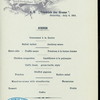 DINNER [held by] NORDDEUTSCHER LLOYD BREMEN [at] SS FRIEDRICH DER GROSSE (SS;)