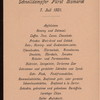 BREAKFAST [held by] HAMBURG-AMERIKA LINIE [at] SS FURST BISMARCK (SS;)