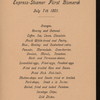 BREAKFAST [held by] HAMBURG-AMERIKA LINIE [at] SS FURST BISMARCK (SS;)