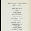 DINNER [held by] HAMBURG-AMERIKA LINIE [at] SS FURST BISMARCK (SS;)