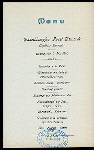 DINNER [held by] HAMBURG-AMERIKA LINIE [at] SS FURST BISMARCK (SS;)
