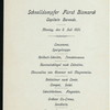 DINNER [held by] HAMBURG-AMERIKA LINIE [at] SS FURST BISMARCK (SS;)