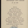 BREAKFAST [held by] HAMBURG-AMERIKA LINIE - STEAMER FURST BISMARCK [at] EN ROUTE (SS)