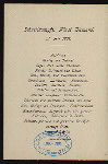 BREAKFAST [held by] HAMBURG-AMERIKA LINIE - STEAMER FURST BISMARCK [at] EN ROUTE (SS)