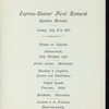 DINNER [held by] HANBURG-AMERIKA LINIE  - STEAMER FURST BISMARCK [at] EN ROUTE (SS)