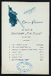 DINNER [held by] HANBURG-AMERIKA LINIE  - STEAMER FURST BISMARCK [at] EN ROUTE (SS)