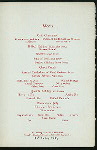 DINNER [held by] COOLEY'S [at] "SPRINGFIELD,MASS." (HOTEL)