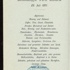 BREAKFAST [held by] HAMBURG-AMERIKA LINIE [at] EN ROUTE ABOARD EXPRESS STEAMER FURST BISMARCK (SS;)