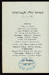 BREAKFAST [held by] HAMBURG-AMERIKA LINIE [at] EN ROUTE ABOARD EXPRESS STEAMER FURST BISMARCK (SS;)