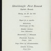 DINNER [held by] HAMBURG-AMERIKA LINIE [at] EN ROUTE ABOARD EXPRESS STEAMER FURST BISMARCK (SS;)