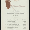 DINNER [held by] HAMBURG-AMERIKA LINIE [at] EN ROUTE ABOARD EXPRESS STEAMER FURST BISMARCK (SS;)