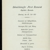 DINNER [held by] HAMBURG-AMERIKA LINIE [at] EN ROUTE ABOARD EXPRESS STEAMER FURST BISMARCK (SS;)