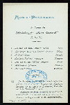 DINNER [held by] HAMBURG-AMERIKA LINIE [at] EN ROUTE ABOARD EXPRESS STEAMER FURST BISMARCK (SS;)